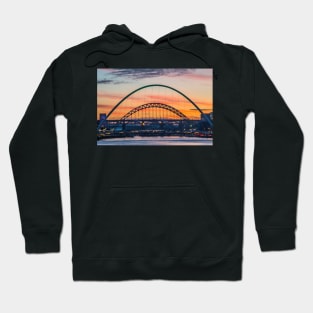 Sunset on the tyne river quayside Hoodie